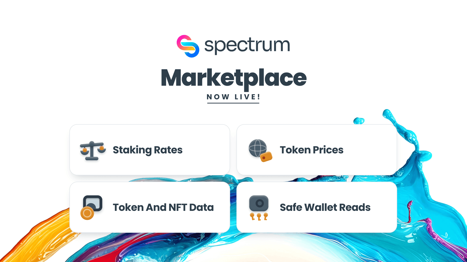 Featured image for: Spectrum Marketplace: On-Chain APIs For Staking Rates, Token Prices And NFT Data