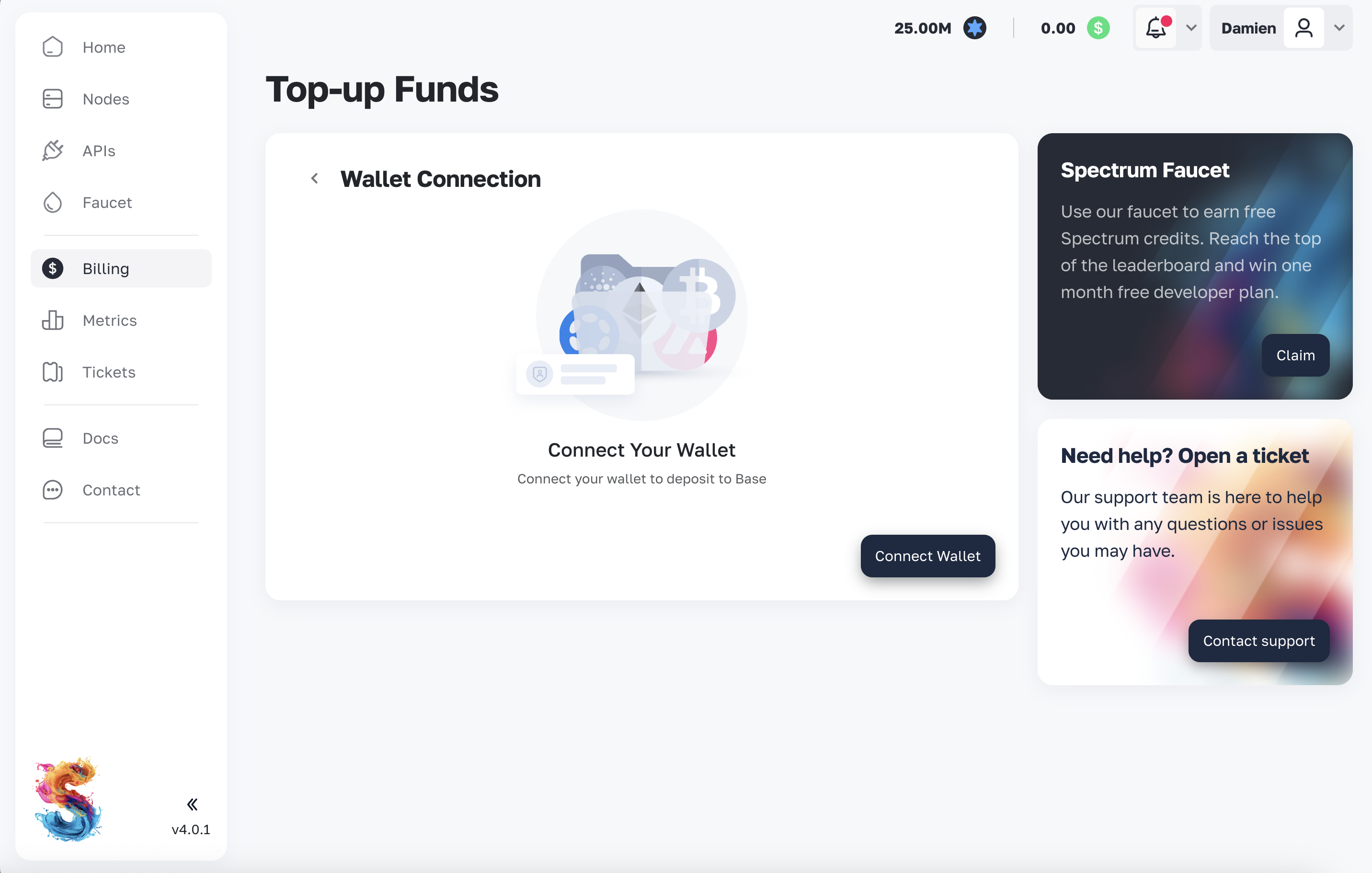 Connect wallet