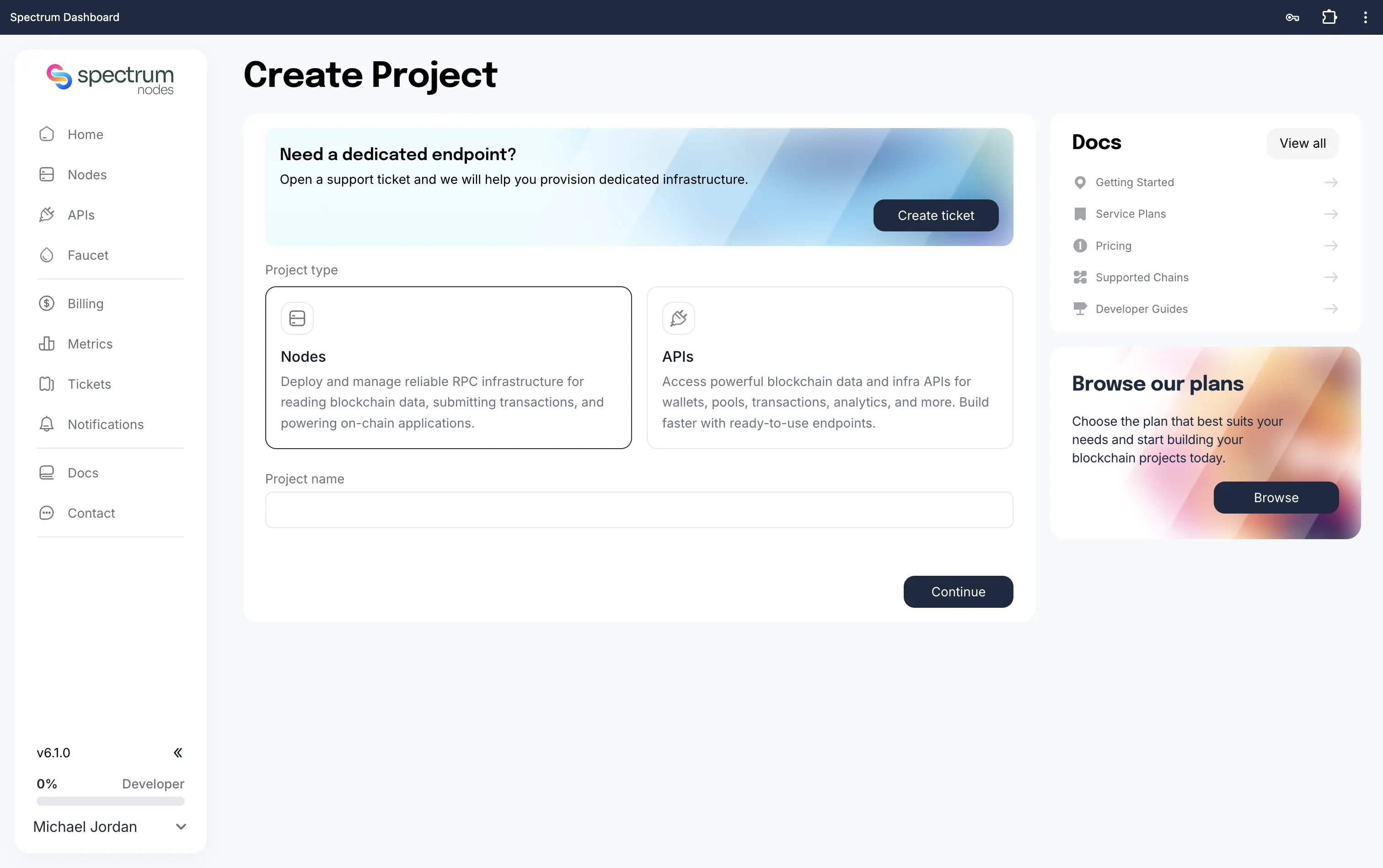 Create project