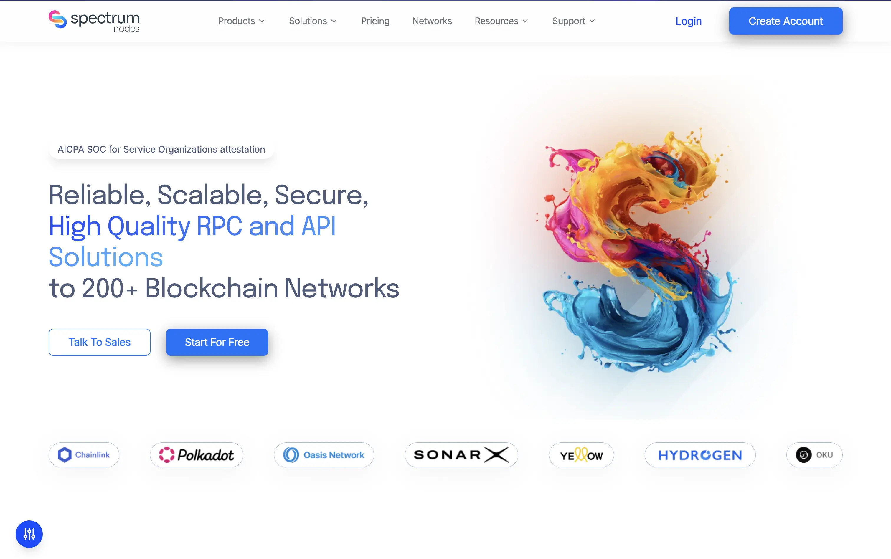 Spectrum homepage