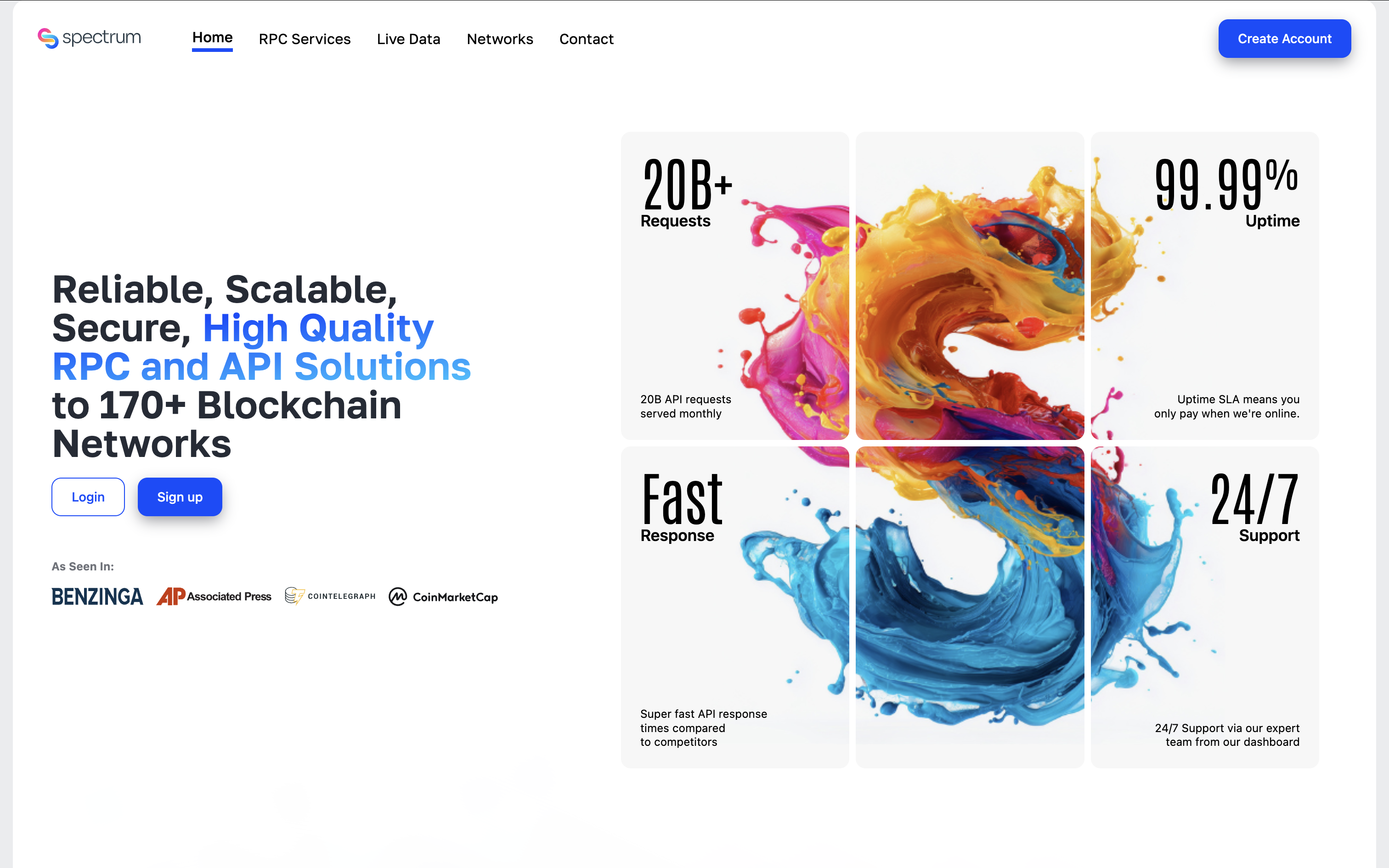 Spectrum homepage