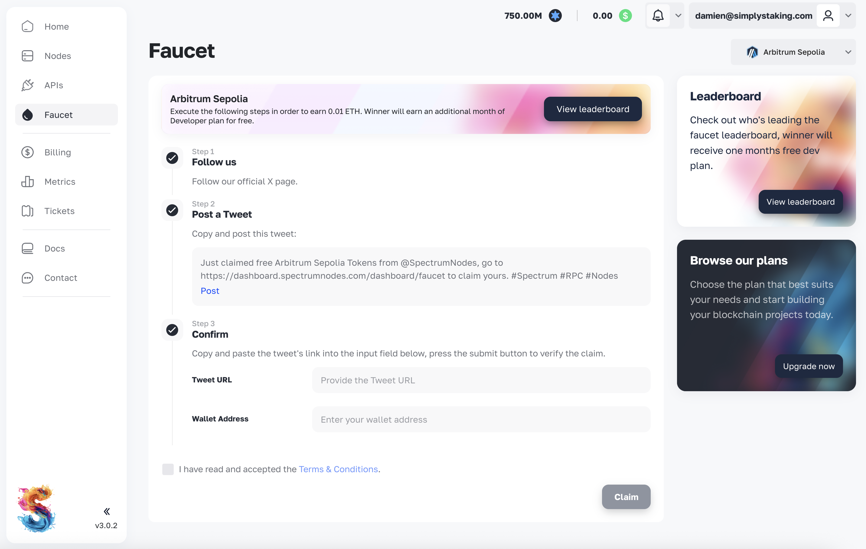 Arbitrum Sepolia faucet